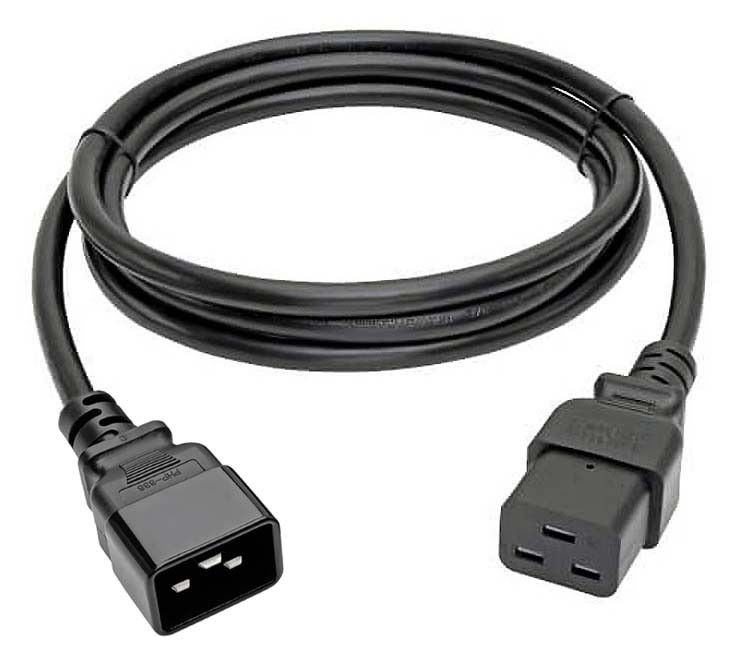 6FT Premium IEC320 C20 To C19 Heavy Duty  C14 to C19 Power Cord 15A 125V 14AWG