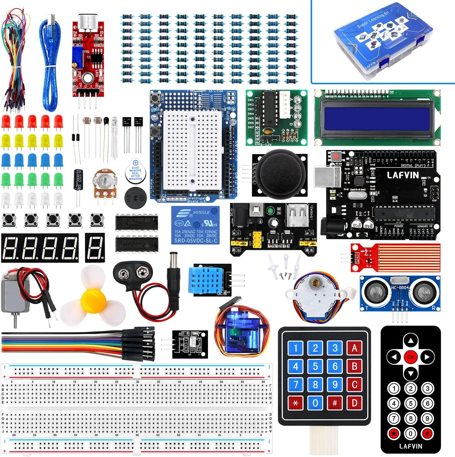 LAFVIN Project Super Starter Kit for R3 Mega2560 Mega328 Nano with Tutorial C...