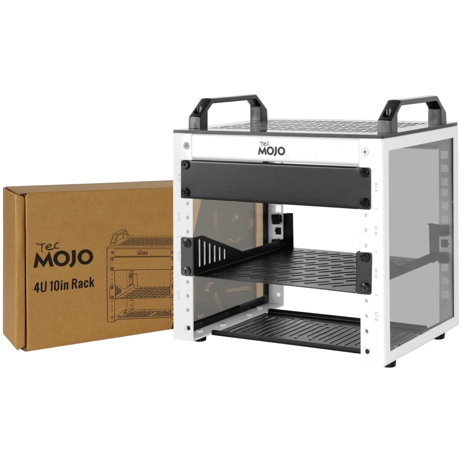 Compact 10 Inch Mini Server Rack with Dust-Resistant Panels and Cool Airflow