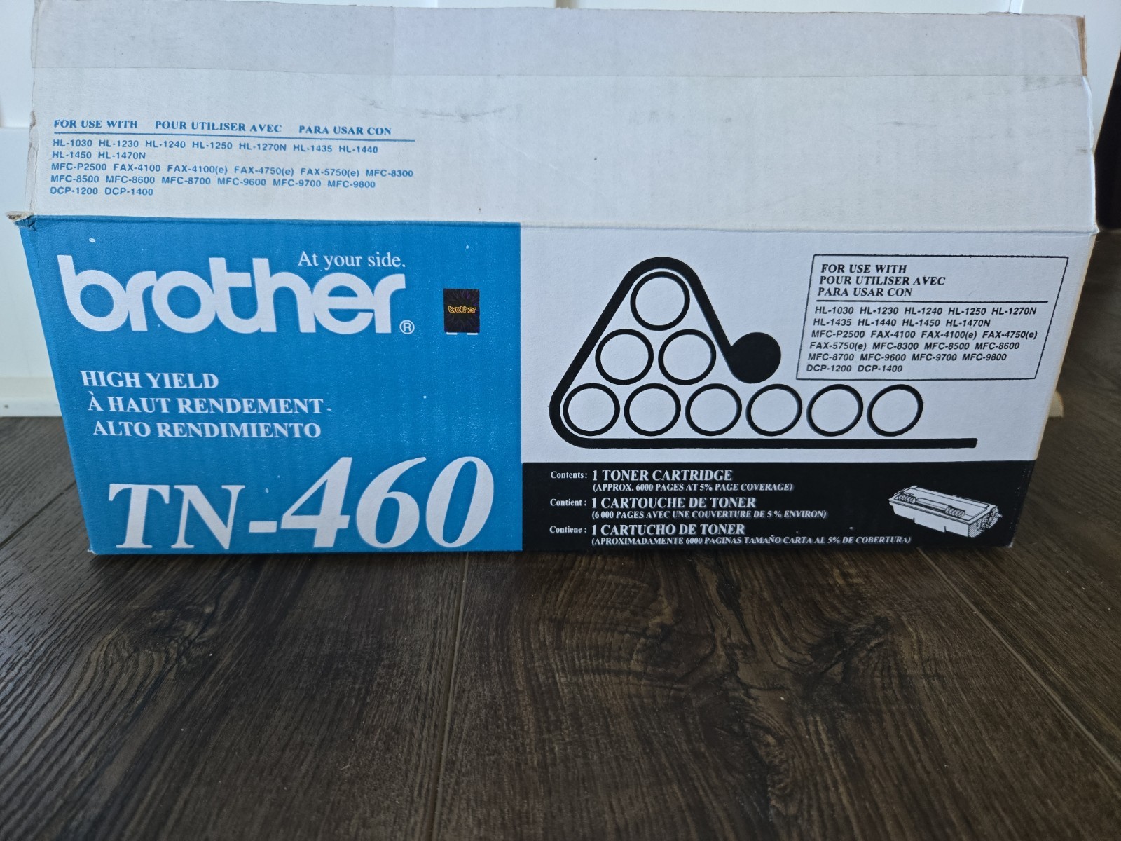 NEW - Genuine Brother TN-460 High Yield Black Toner Cartridge OPEN BOX