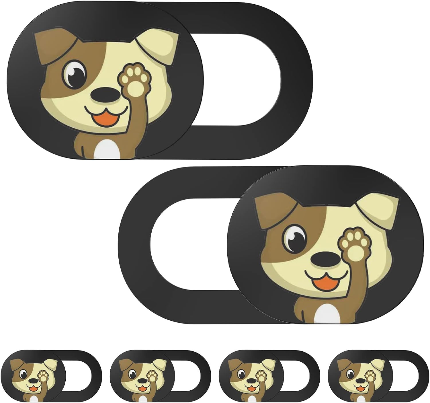 Cute Dog Webcam Cover Slide, 6 Pack Laptop Camera Cover, Ultra Thin Privacy Shut