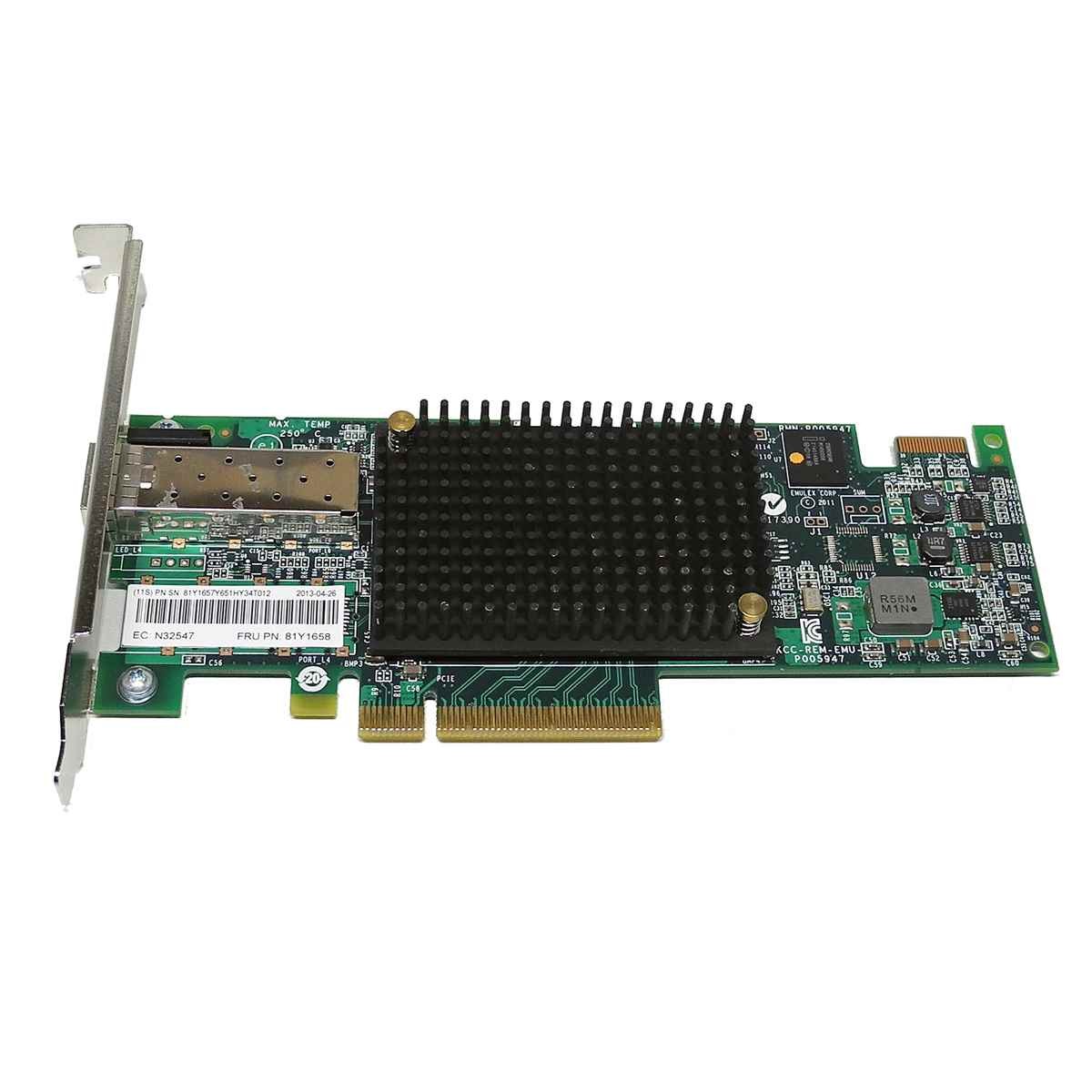 EMULEX IBM LPE16000 Single Port 16Gb/s FC Host Bus Adapter 81Y1657 81Y1658
