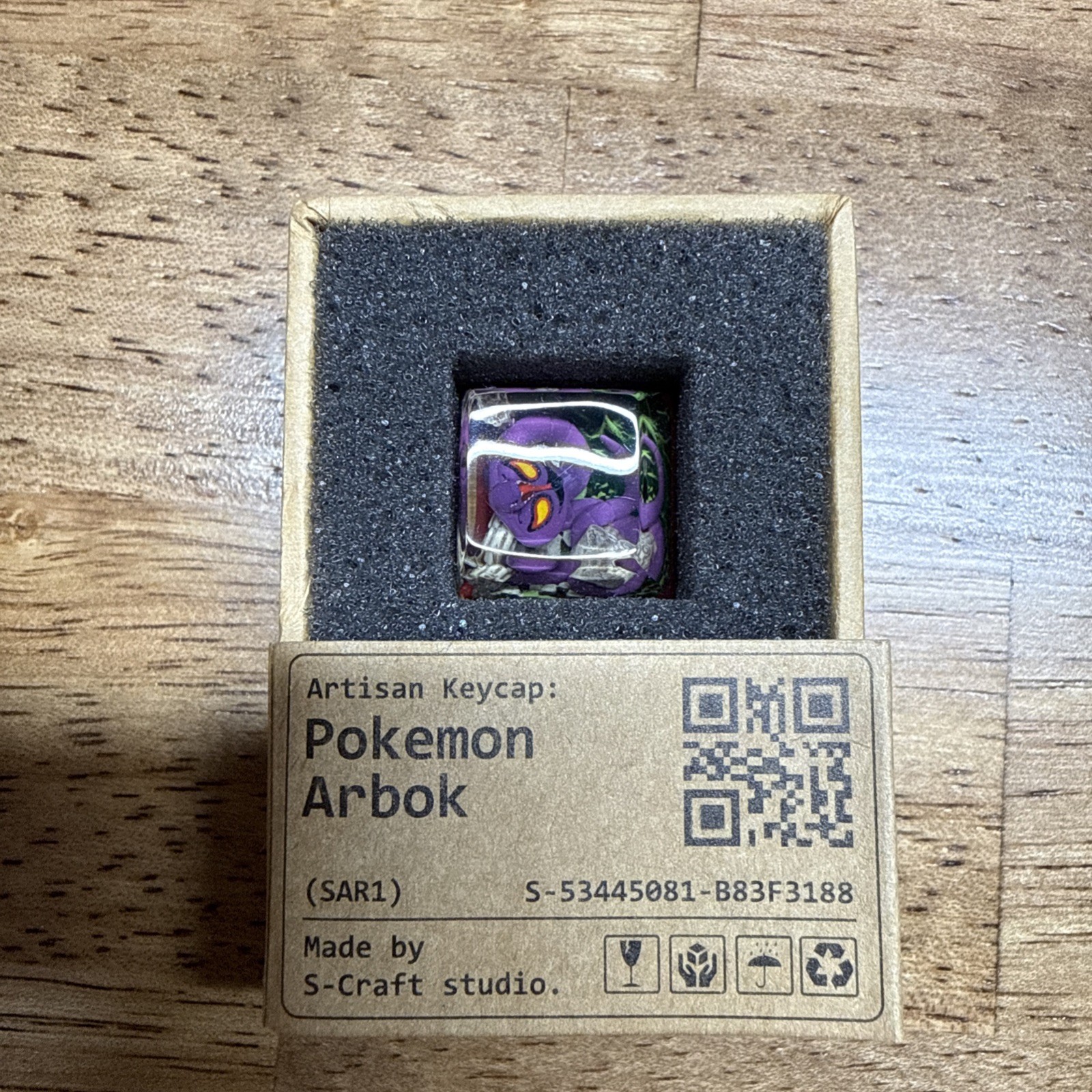 S-CRAFT ARBOK ARTISAN POKEMON KEYCAP (CHERRY MX) SCRAFT *BRAND NEW*