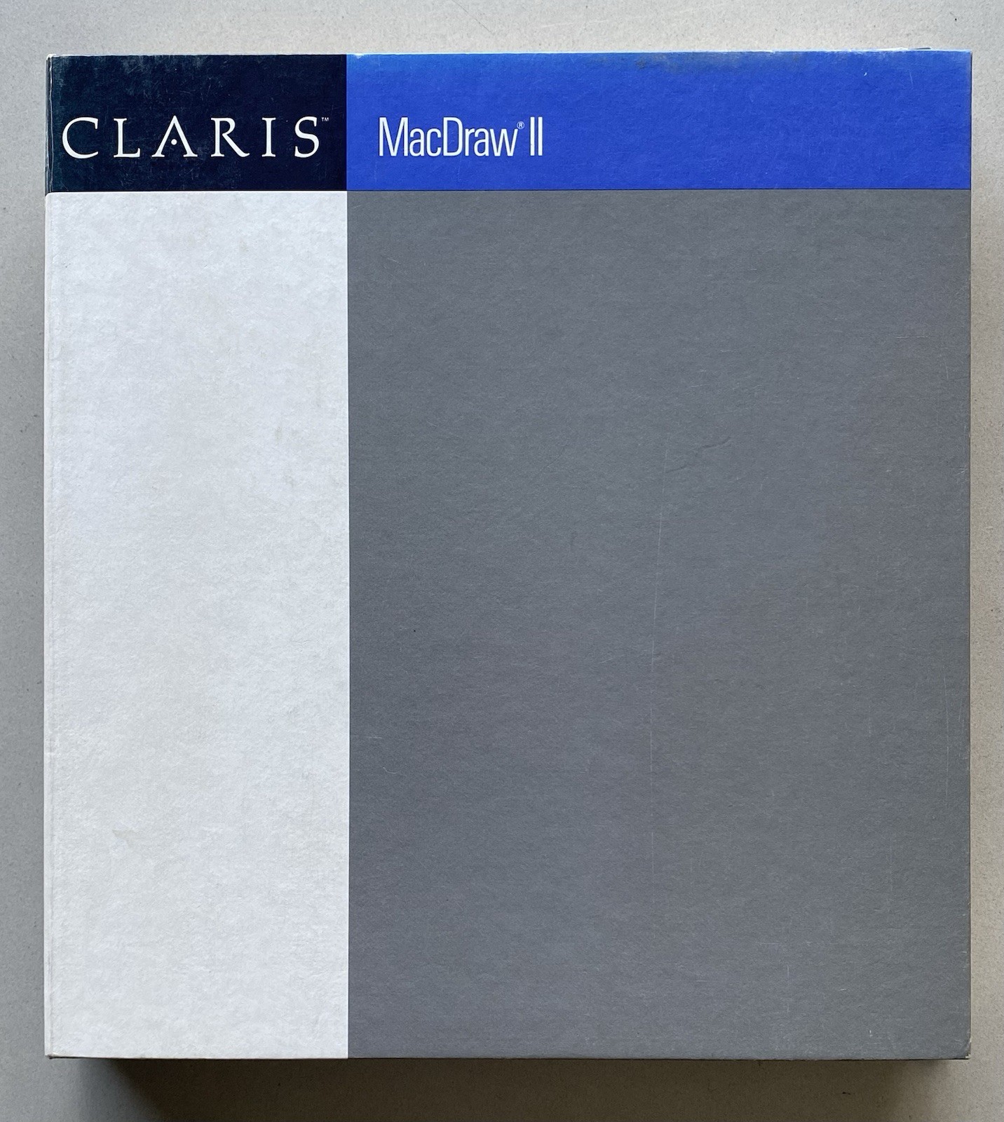 Claris MacDraw II Manual (1988 Spiral-Bound Hardcover)