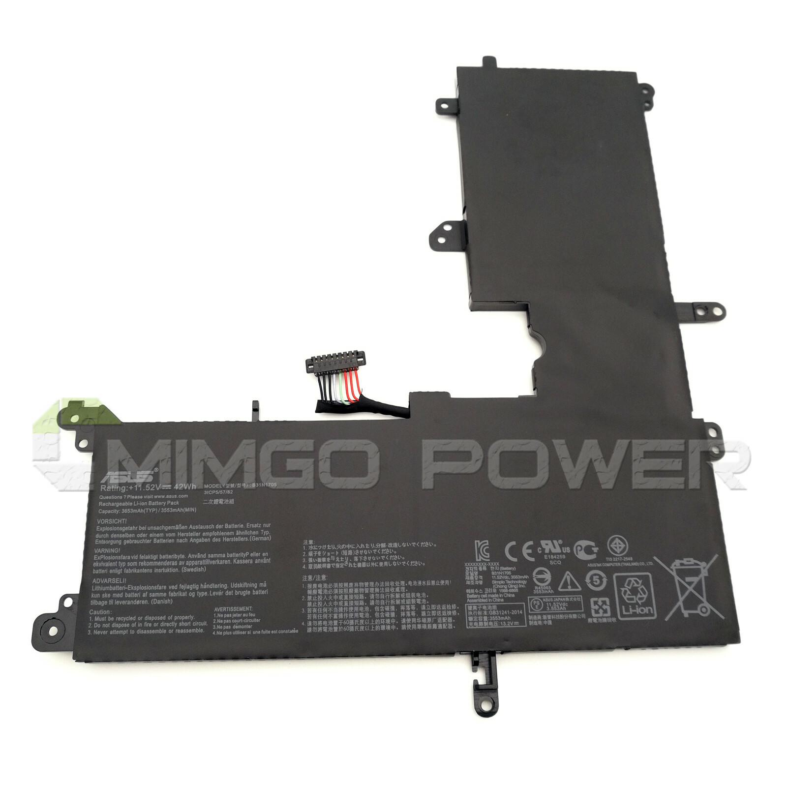 New Genuine B31N1705 Battery for Asus Q405UA TP410UF UX460UA TP410UR TP410UA 