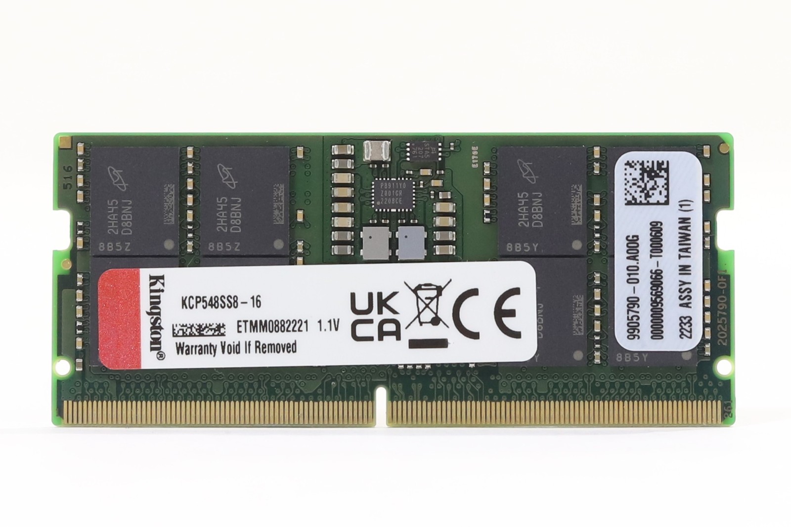 Kingston 16GB 1Rx8 PC5-38400 DDR5-4800MHz Laptop Memory P/N: KCP548SS8-16 Tested