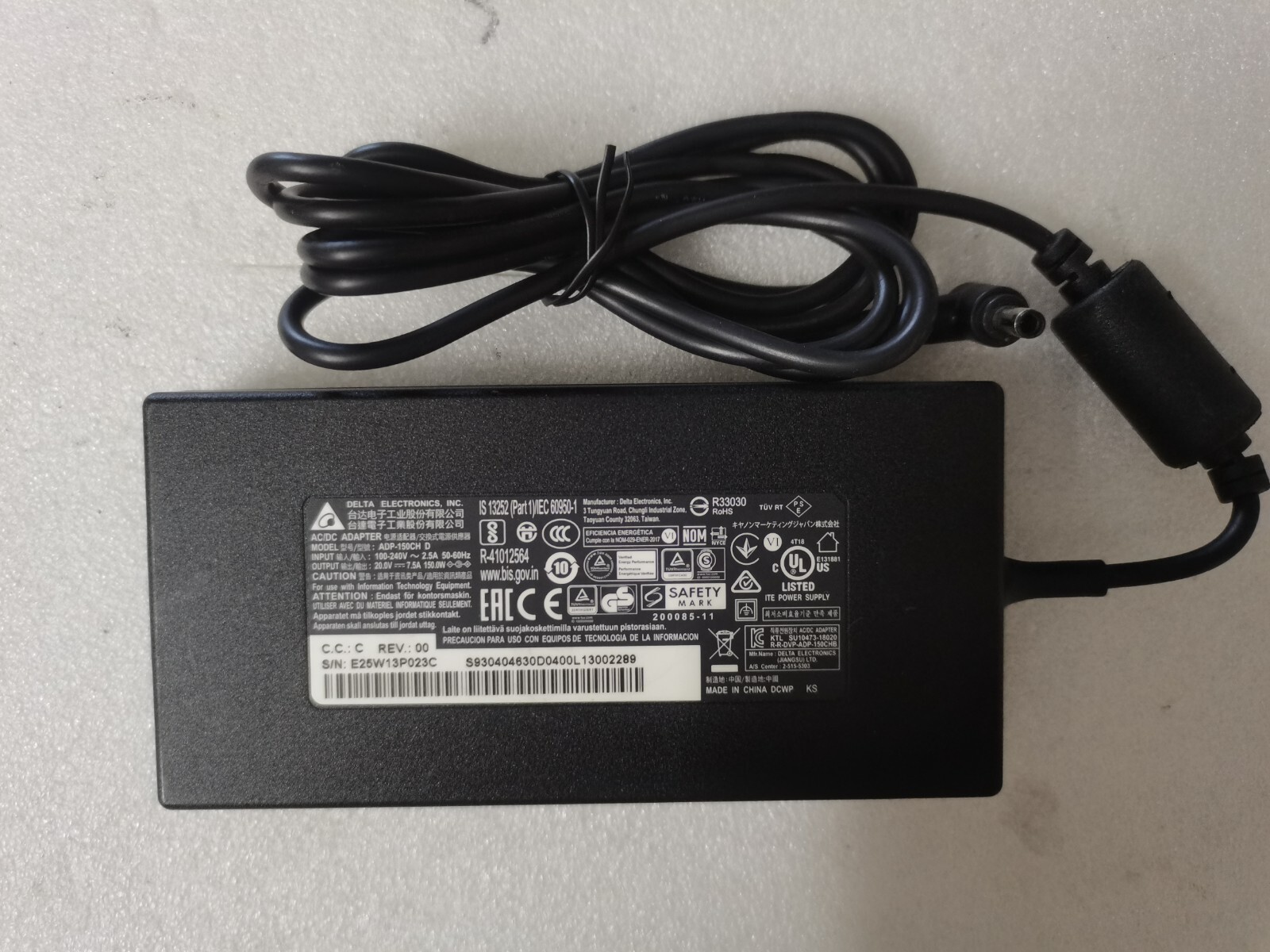 For MSI MS-1P15 USB-C Docking Station Gen 2 150W Delta 20V 7.5A ADP-150CH D