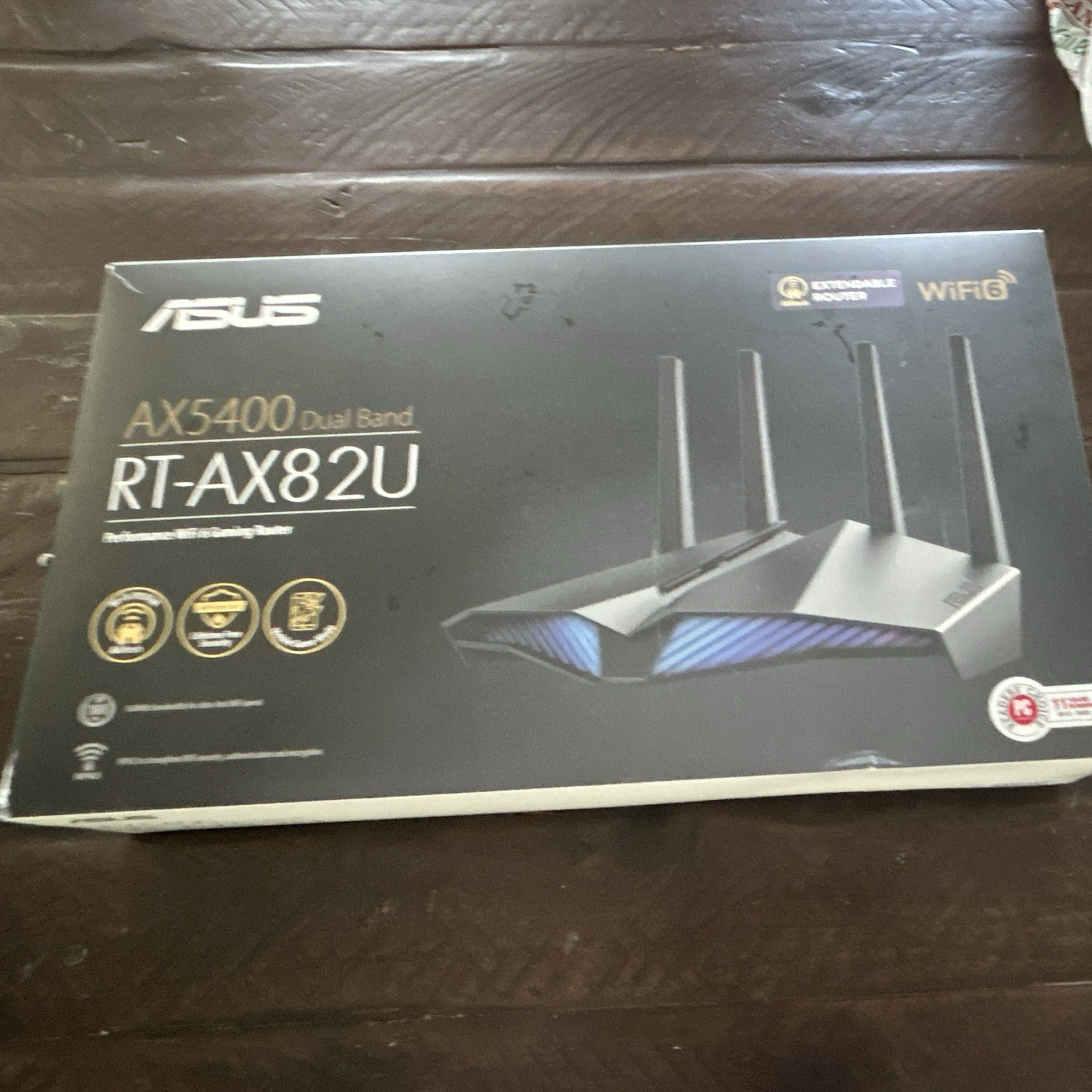 ASUS RT-AX82U AX5400 Wi-Fi 6 Dual Band Gaming Router USB 3.0 4 LAN