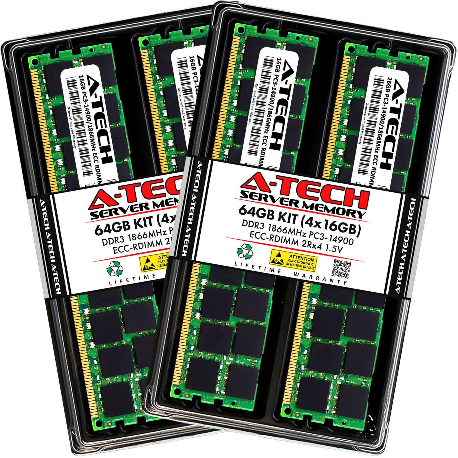 64GB 4x 16GB PC3-14900R RDIMM Supermicro X9DRD-EF X9DRG-HTF+ X9DRL-3F Memory RAM