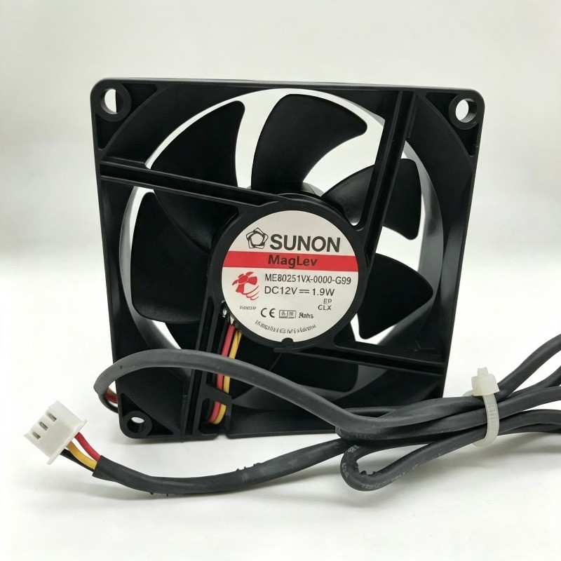 1pcs For SUNON fan ME80251VX-0000-G99 DC 12V 1.9W 8cm 8025 3-wire 3-pin
