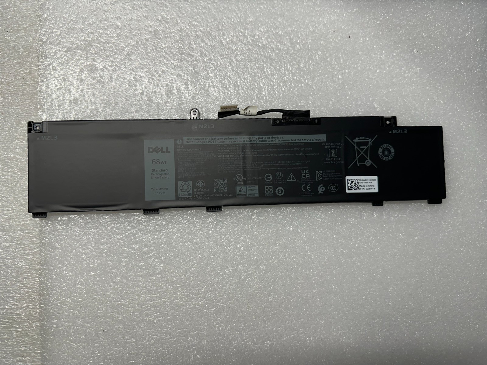 Dell G5 5500 genuine original battery W5W19 -Excellent in Dell bios