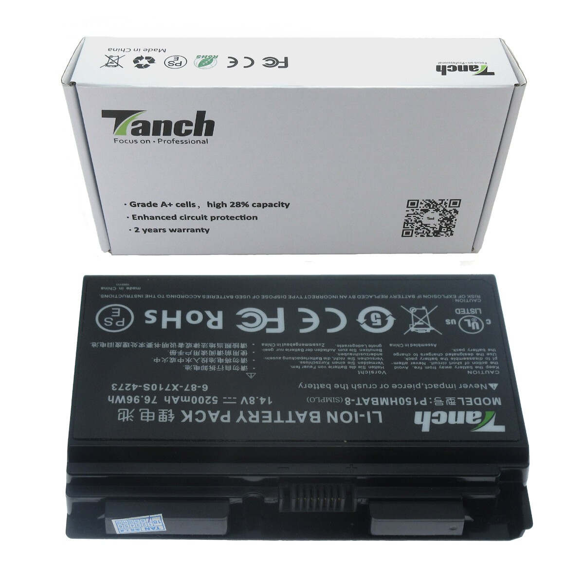 Original battery 6-87-X510S-4J7 P150HMBAT-8 for CLEVO X511-6970-8 NP9150 NP8268