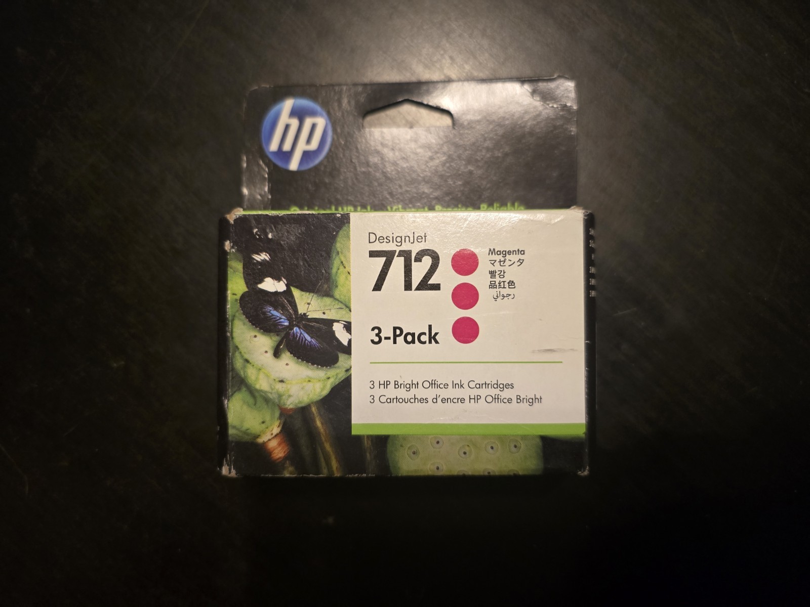 HP 712 Magenta Toner Cartridge 3 Pack Sealed Expires 12/2027 - 3ED78A