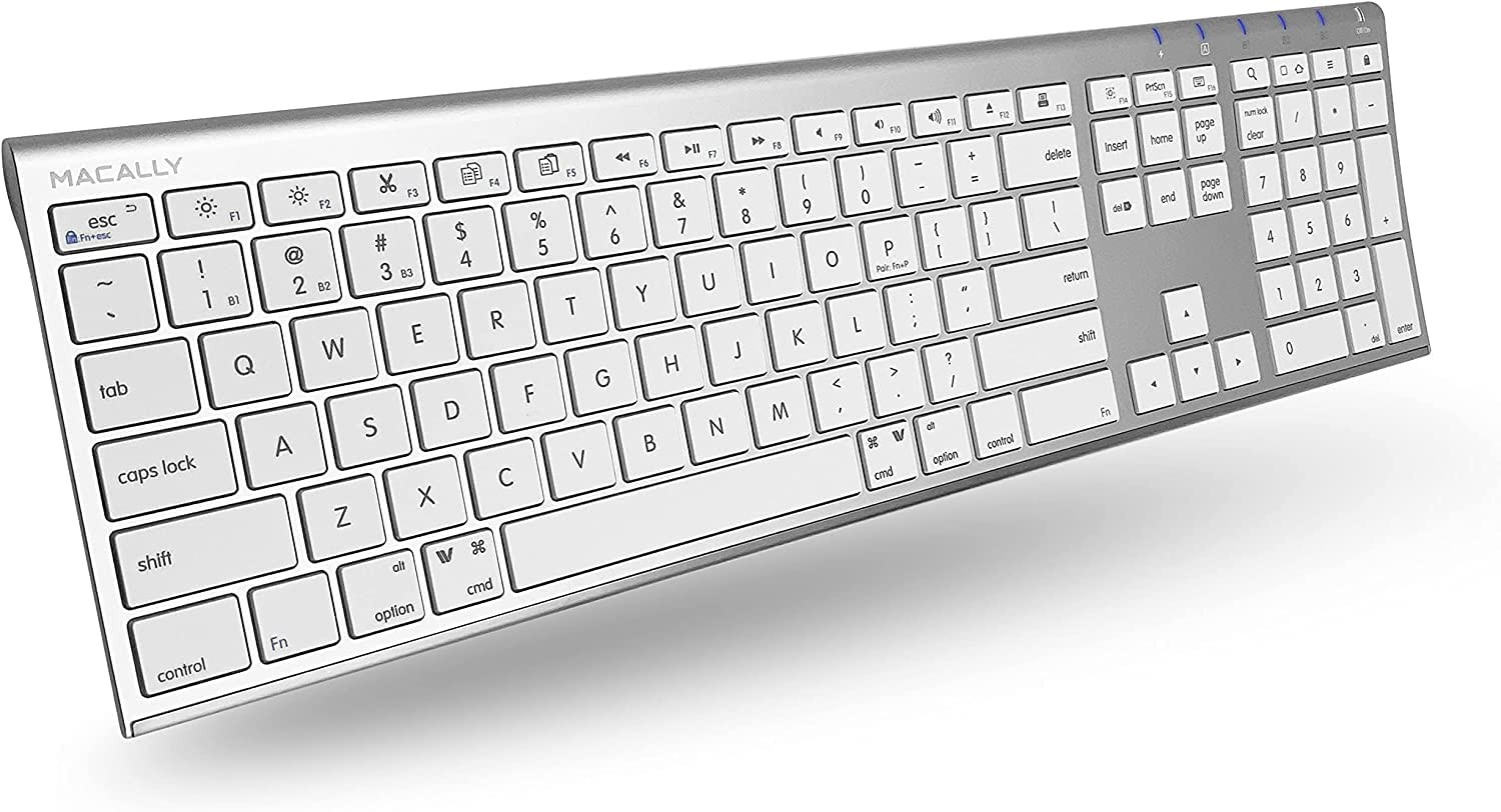 Macally Wireless Bluetooth Keyboard for Mac - Compatible Apple Keyboard or Ma...