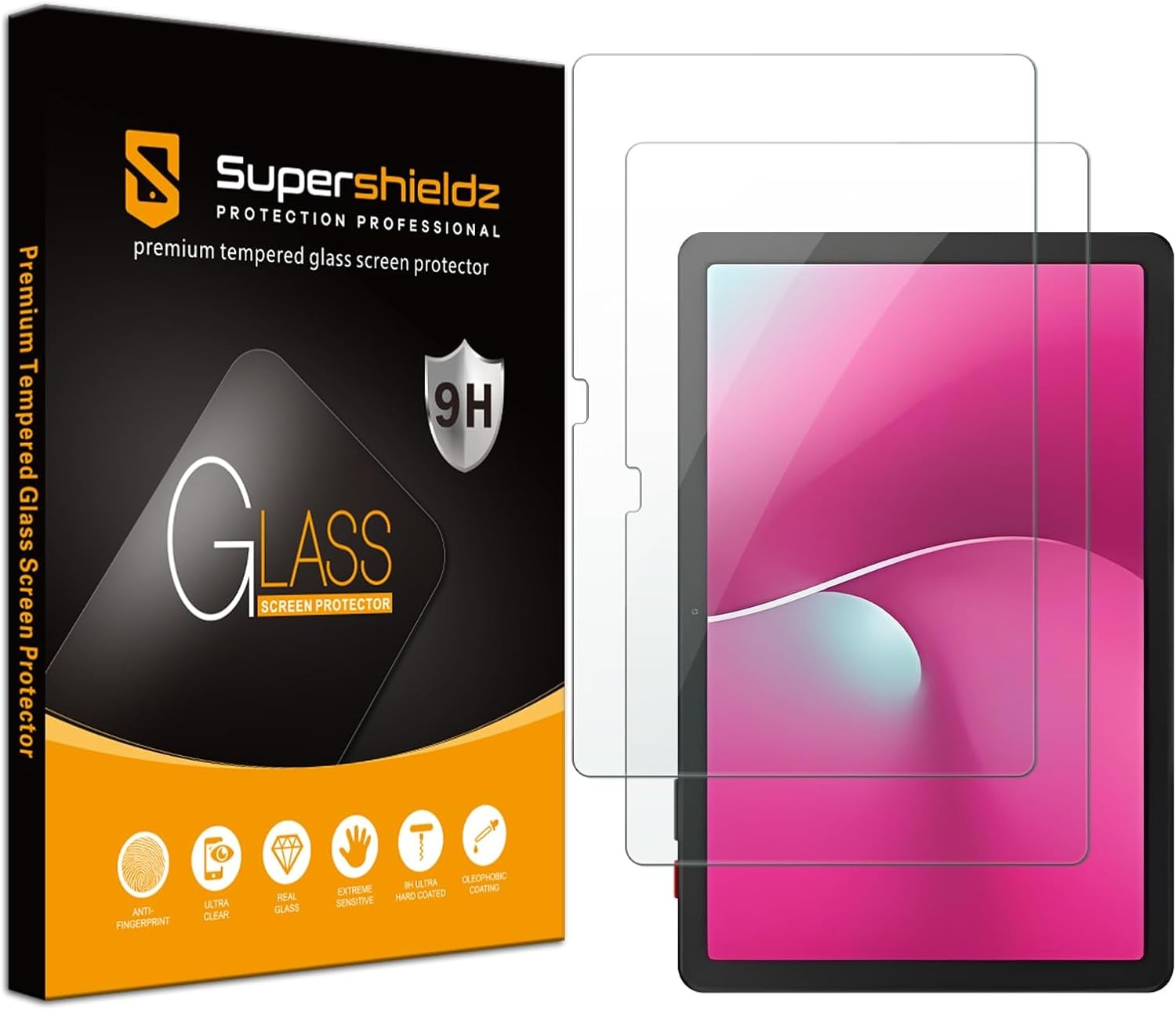 2 Pack Designed for T-Mobile Revvl Tab 2 10.1 inch Screen Protector, Anti Scratc