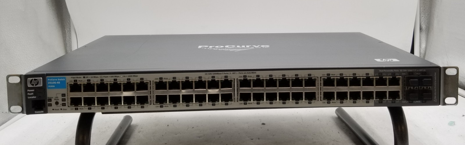 HP ProCurve 2510G-48 Gigabit Managed Switch J9280A with rack mounts
