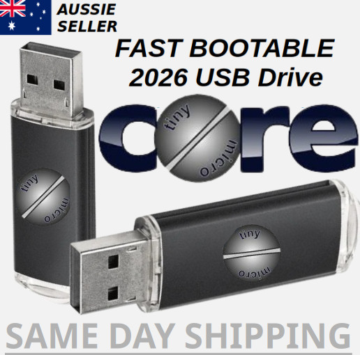 Tiny Core Linux Latest Version Australian Shipping Bootable USB Flash Drive Fast