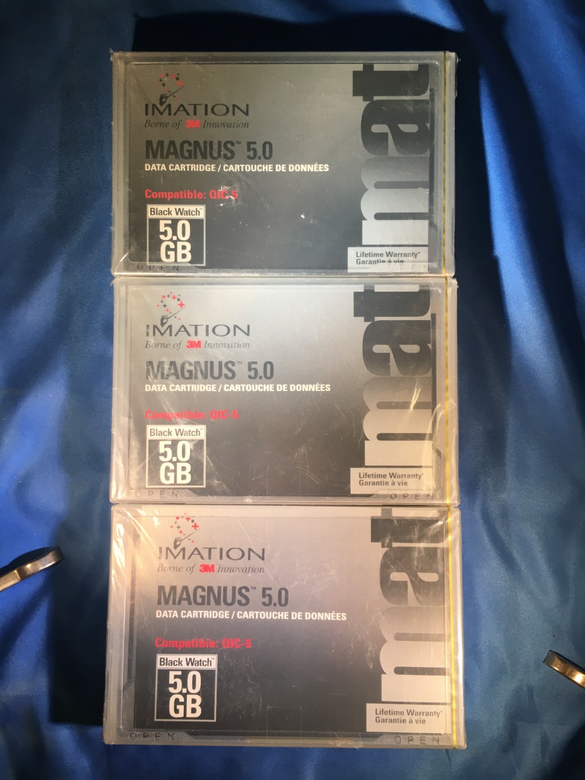3 NEW IMATION MAGNUS 5.0 DC9500 SLR Data Tape Cartridge 46169 QIC-5GB-DC