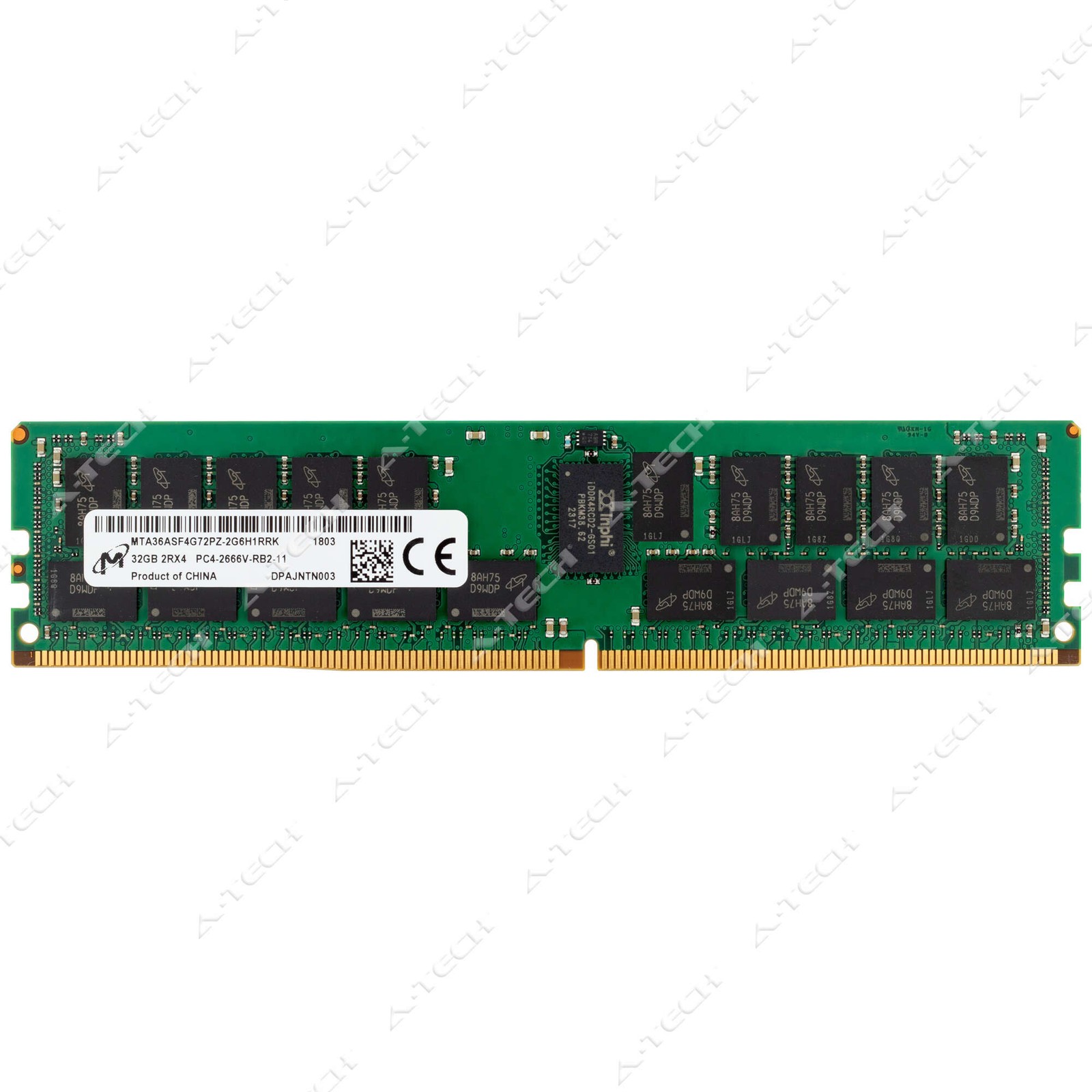 Micron 32GB DDR4-2666 PC4-21300 ECC RDIMM Server Memory RAM MTA36ASF4G72PZ-2G6H1