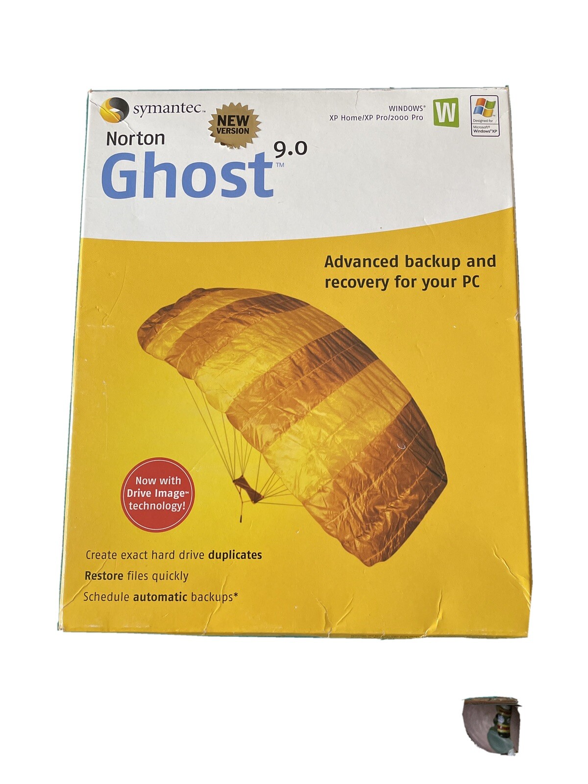Norton Ghost 9.0 + Manual PC CD hard drive data files backup recover utility