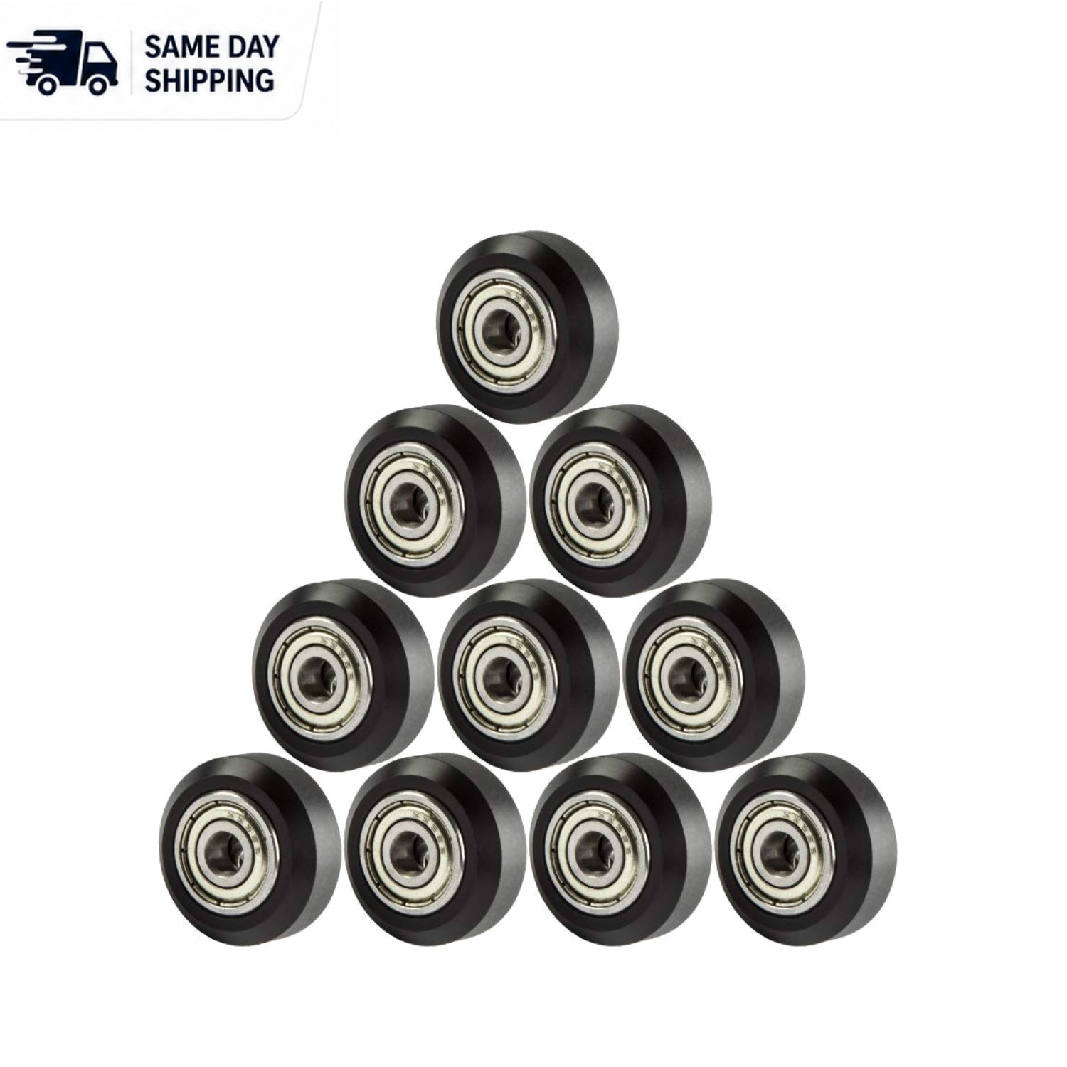 Durable 10-Pack of 625zz Ball Bearings for Precision 3D Printing - POM Material
