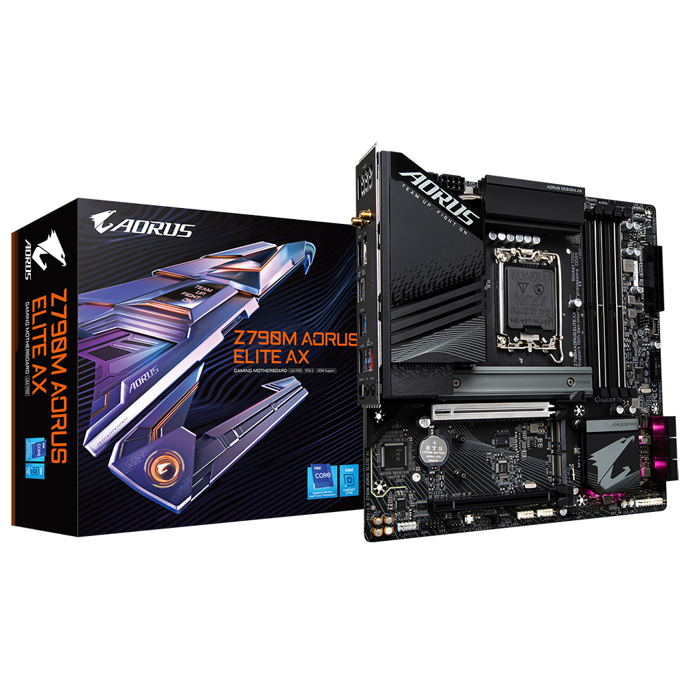GIGABYTE Z790M AORUS ELITE AX  M-ATX Motherboard LGA 1700
