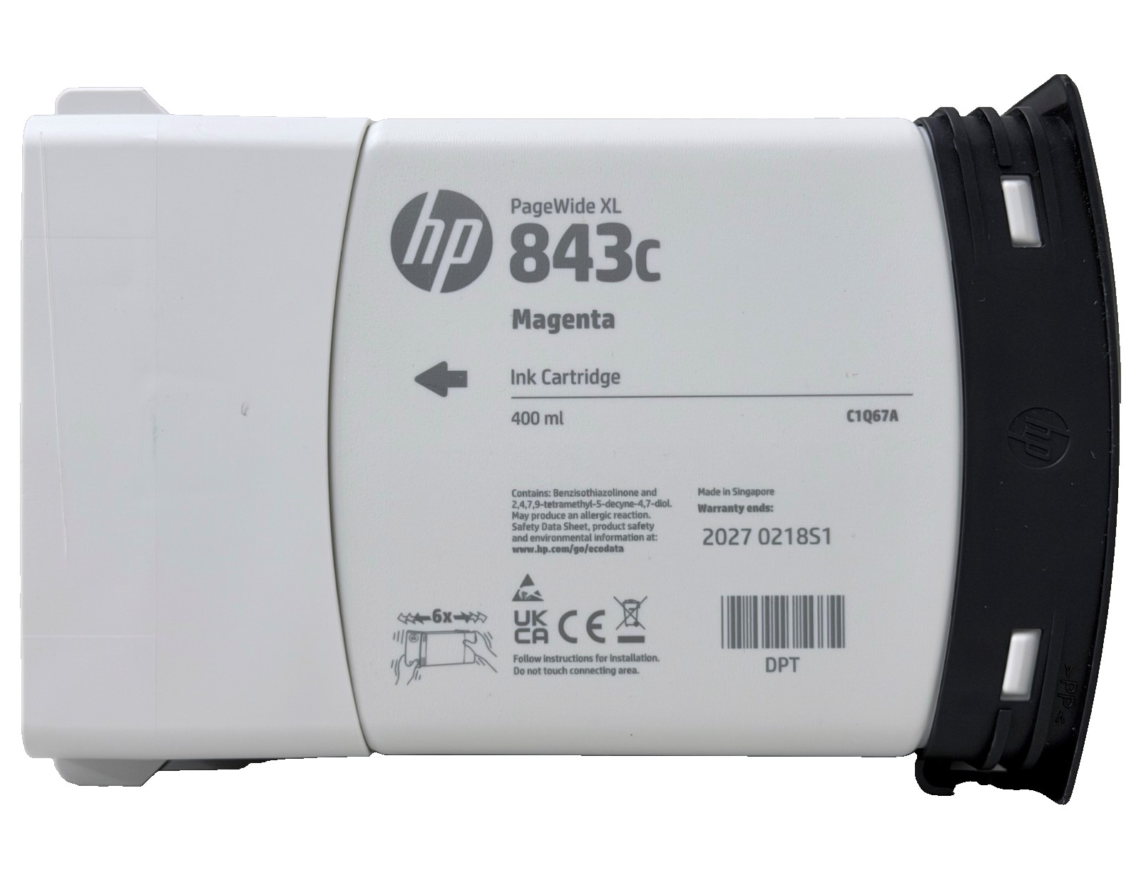 New Genuine HP 843C Magenta Ink Cartridge 775ml