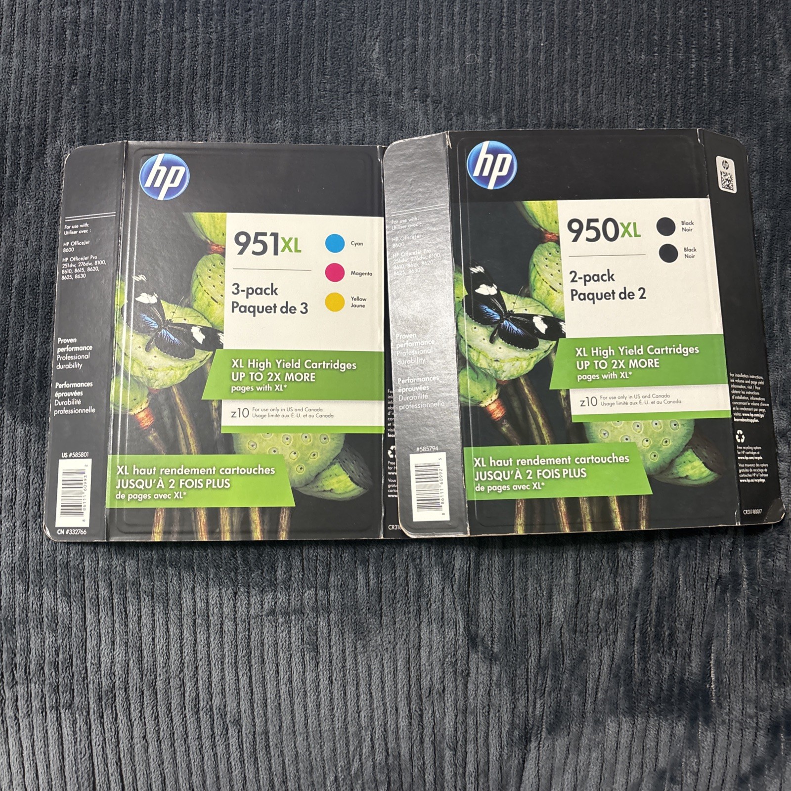5 Pack HP 950XL 951XL Ink set Black Cyan Yellow Magenta Color 950 XL EXP 2021