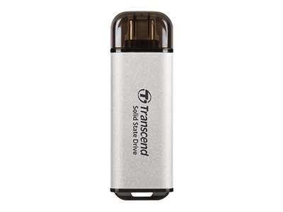 Transcend ESD300S 512GB USB-C Silver External SSD Drive TS512GESD300S