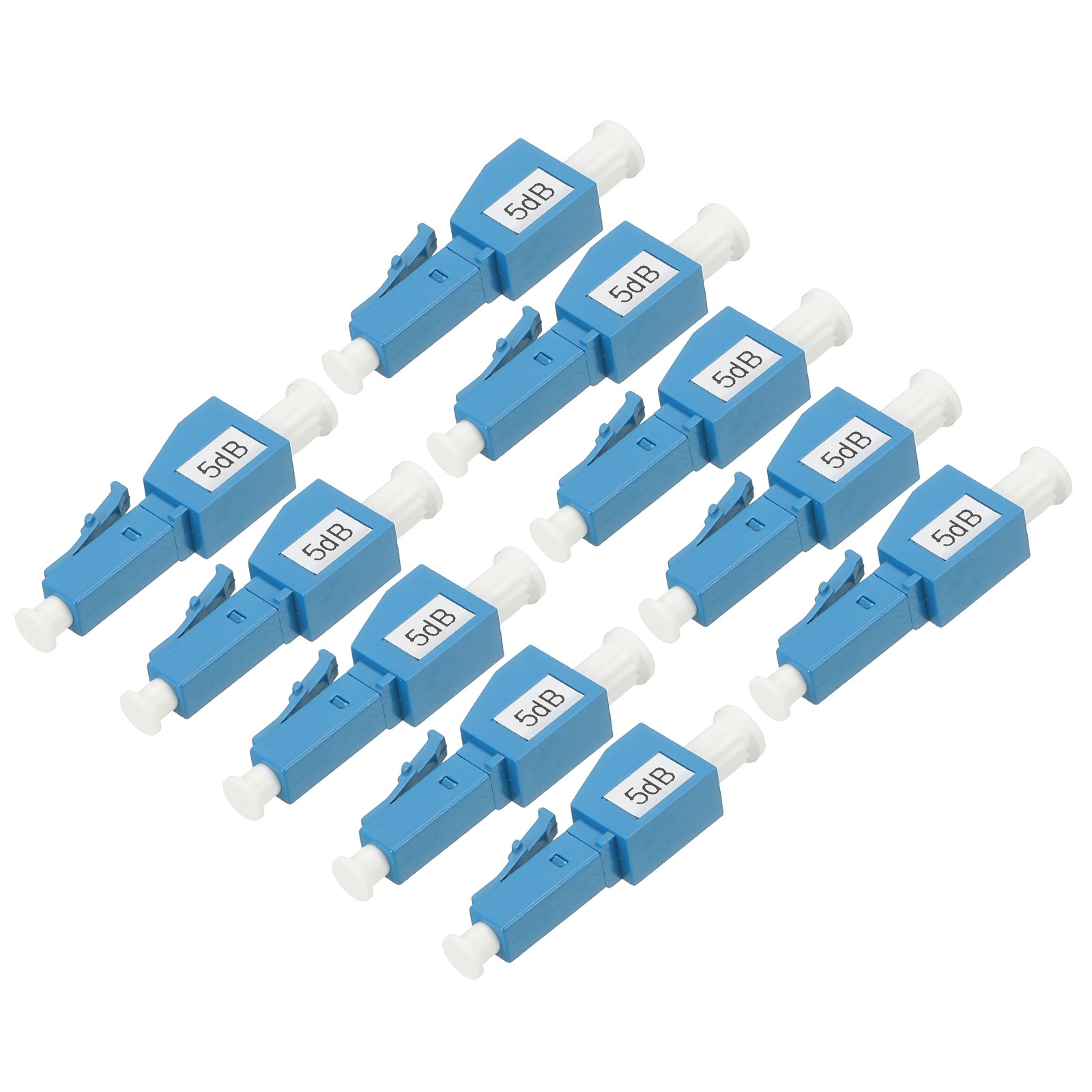 10 x Fiber Optic Attenuator 5dB LC/UPC Single Mode Male-Female Fiber Attenuator