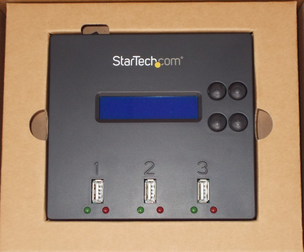StarTech USBDUP12 1 to 2 Standalone USB Duplicator Eraser Flash Thumb Drive BLK