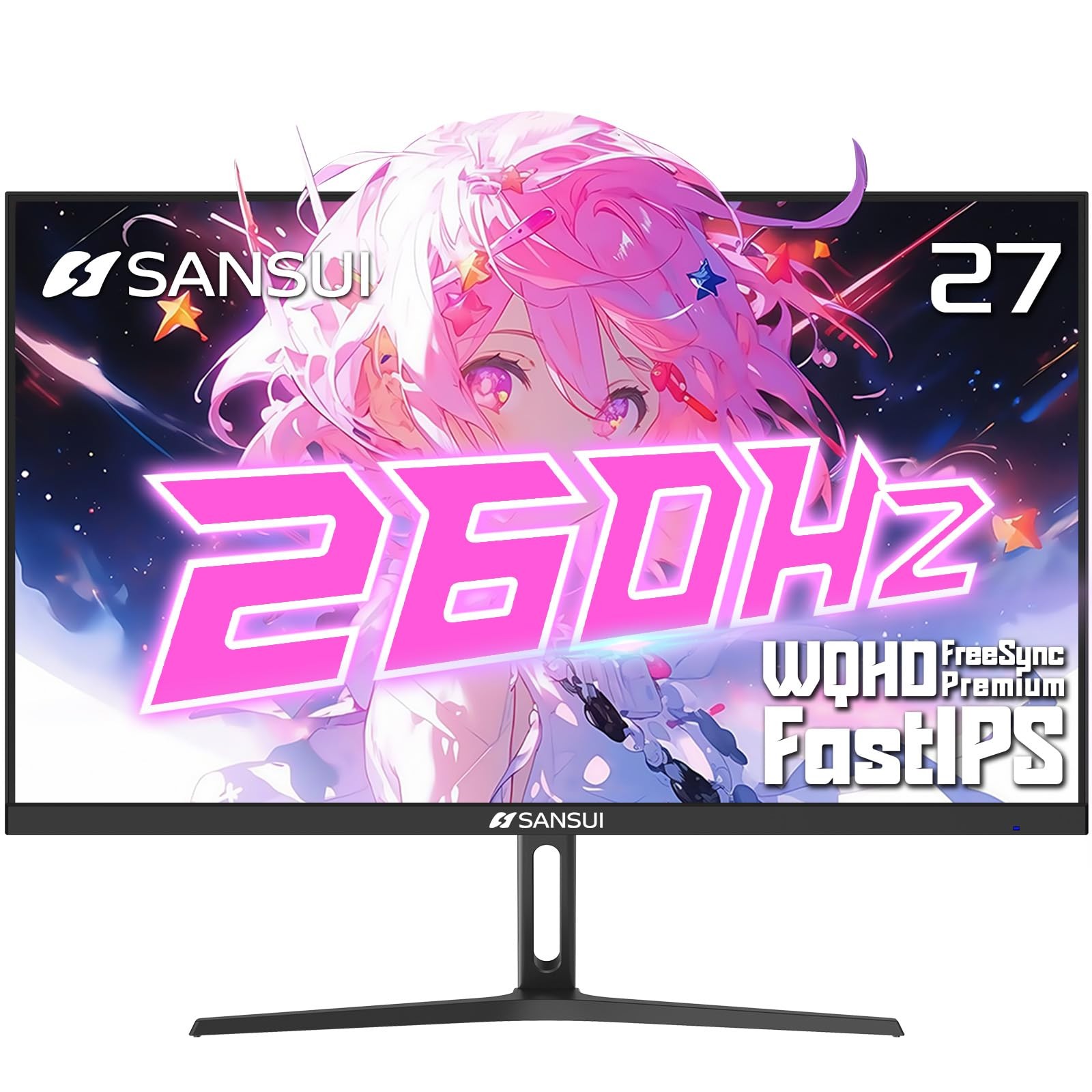 27" 1440p 260Hz WQHD Fast IPS 1ms Gaming Monitor FreeSync Premium HDR10