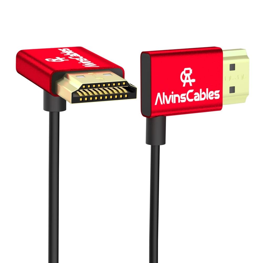 8K 2.1 HDMI Cable 48Gbps 8K@60Hz High Speed Φ2.4mm for Sony A7 Right to Up 45cm
