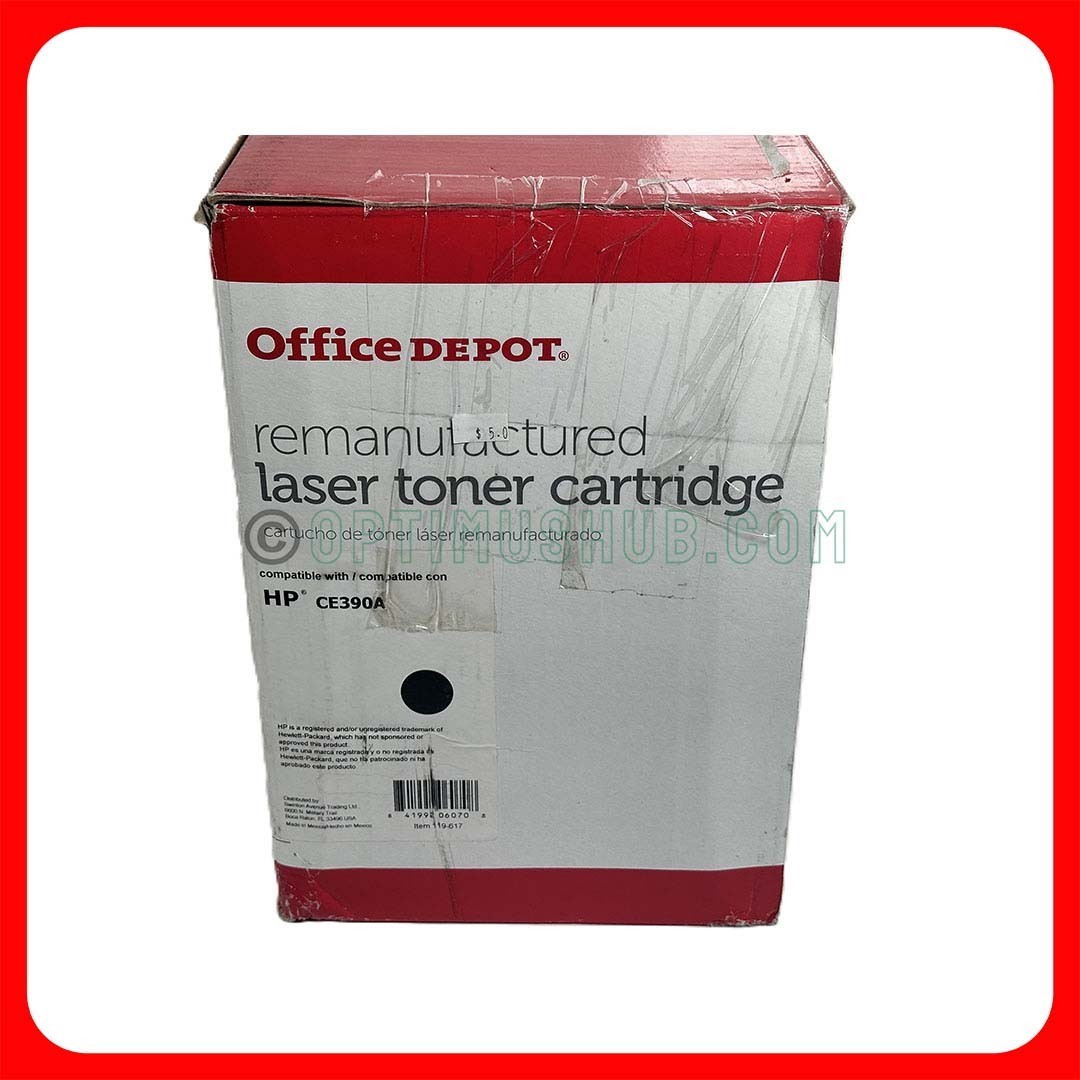 HP 90A Black CE390A Print Toner Cartridge M4555mfp Compatible Office Depot M4555