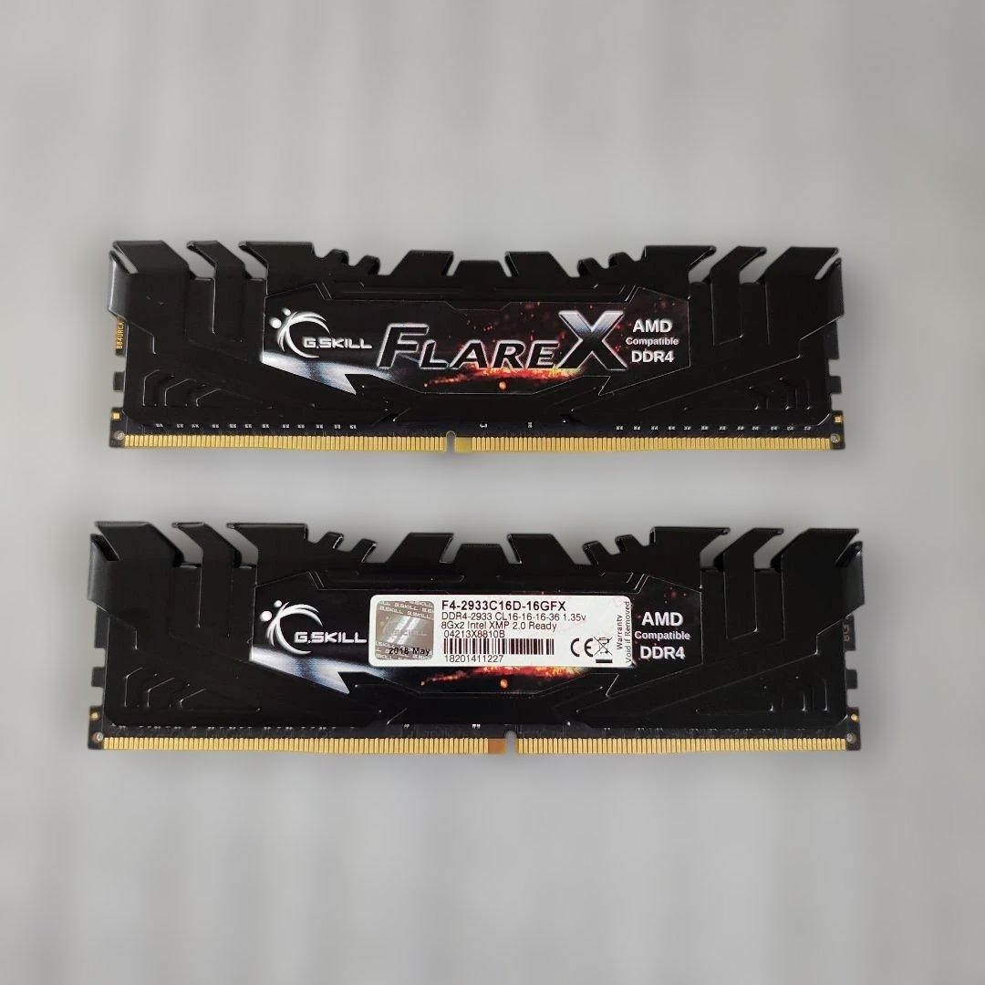 G.SKILL Flare X DDR4 16GB (2x8GB) PC4-23400 for AMD Ryzen Used