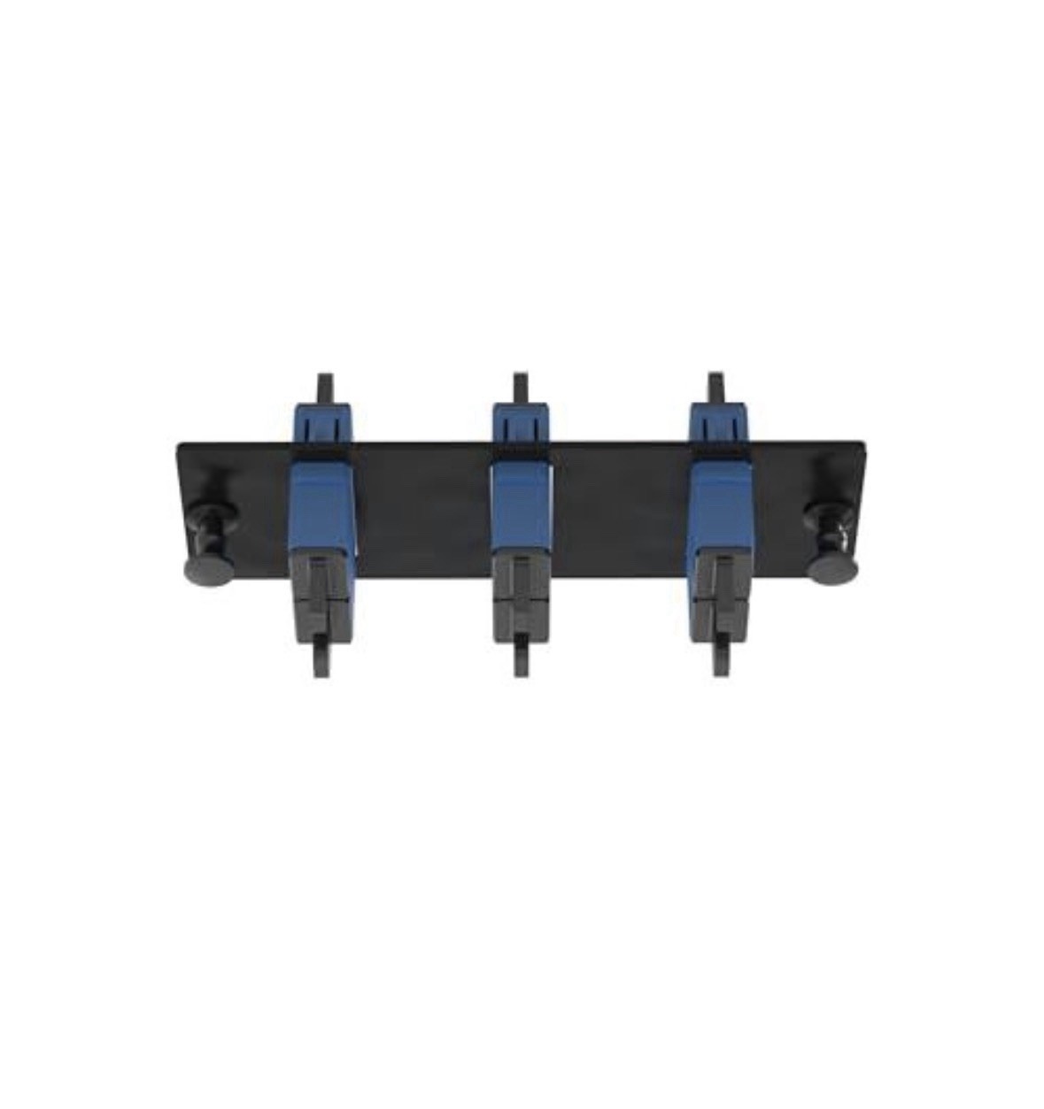 PANDUIT 3 PORT SINGLE MODE FIBER ADAPTER PANEL BLUE NEW