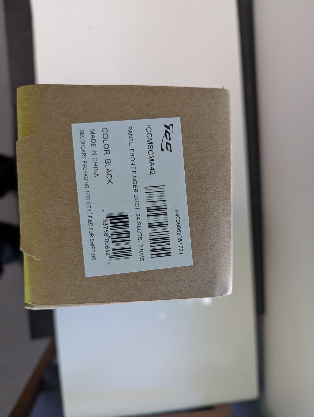 ICC ICCMSCMA42 2RMS Panel Front Finger Duct 24-Slot NIB