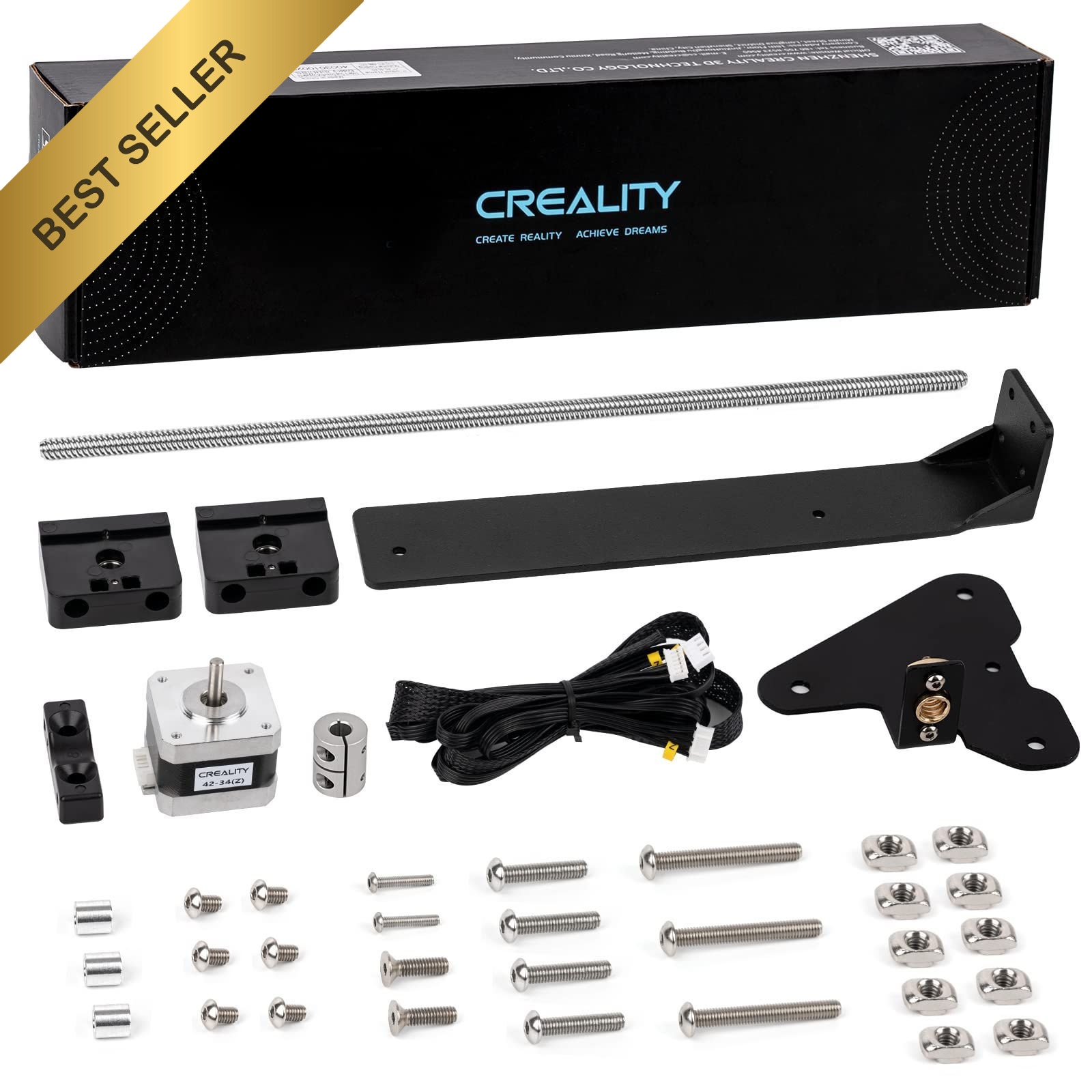 Creality Ender 3 Dual Z Axis Upgrade Kit Lead Screw Stepper Motor Pro V2 Holder