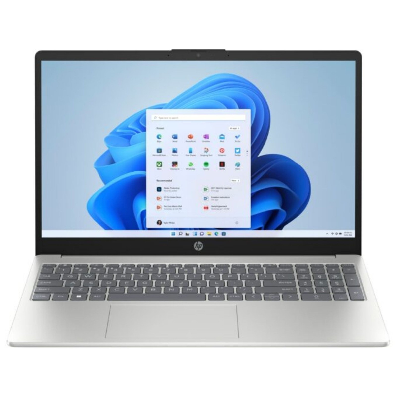 HP 15-fd1000 15.6" Intel 7 150U 1.8 GHz 8 GB 256 GB SSD W11 Home Laptop, Silver