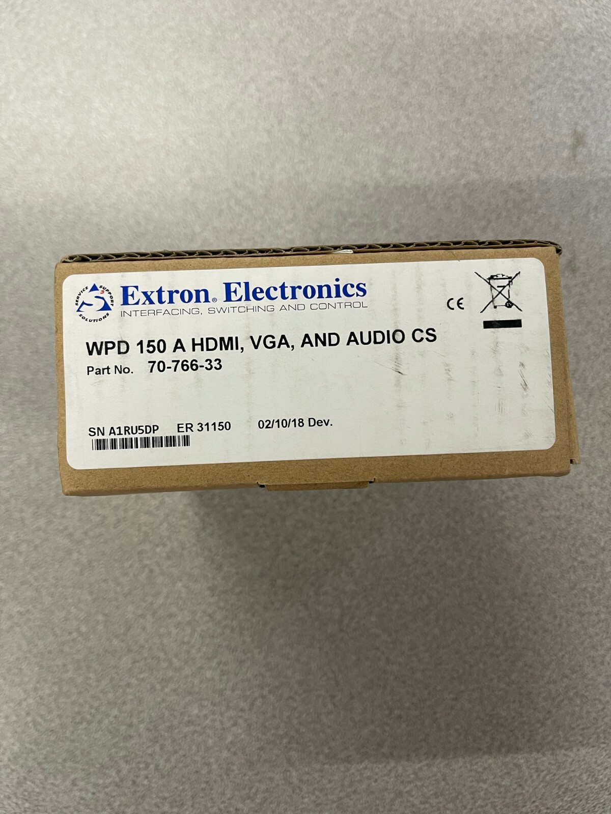 Extron WPD 150 A HDMI, VGA, Audio CS 70-766-33 Pass Through Wall Plate 