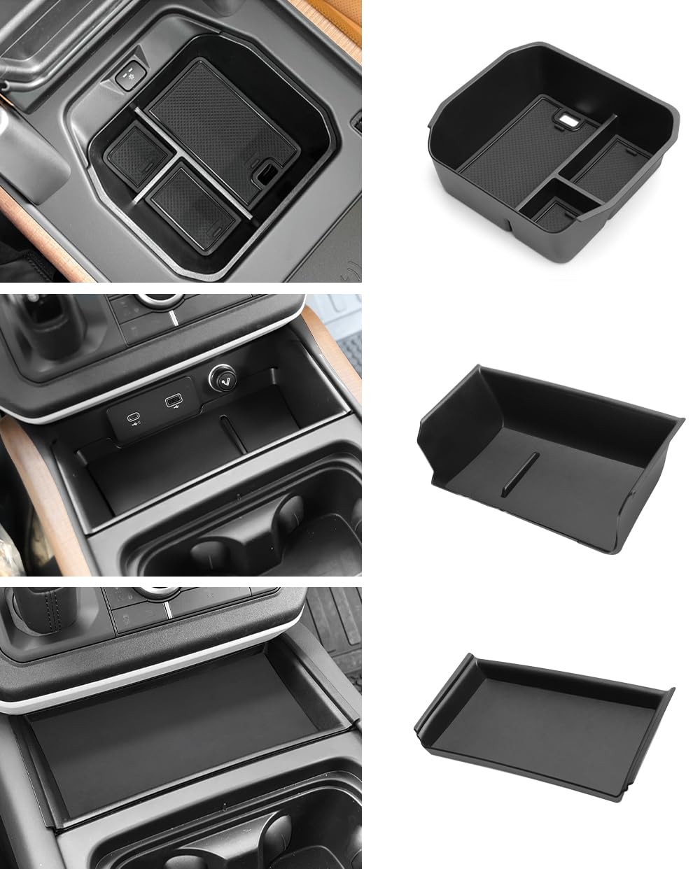 3PCS Center Console Organizer with 2020-2024 Land Rover Defender 90 110 130 (...
