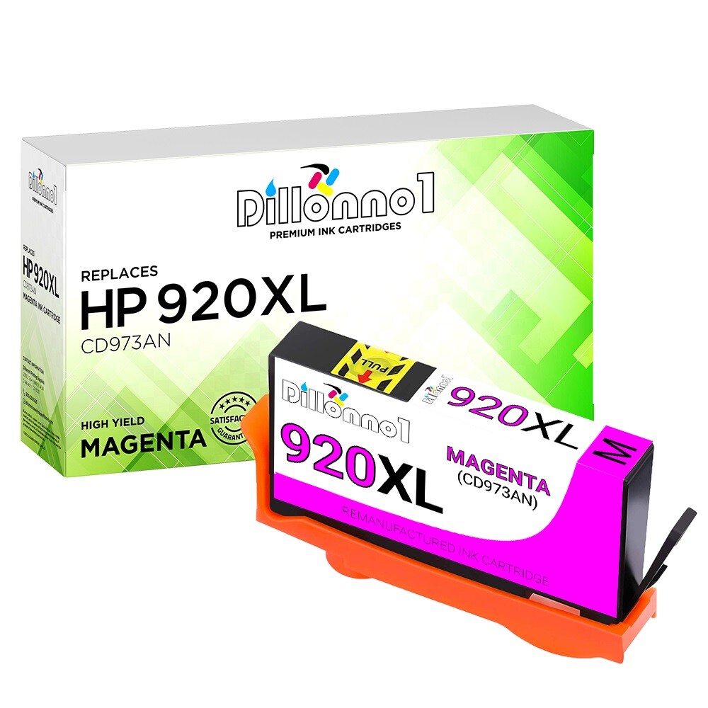 1PK Fits HP 920XL For HP920XL Magenta Ink Cartridges For 6500 7000