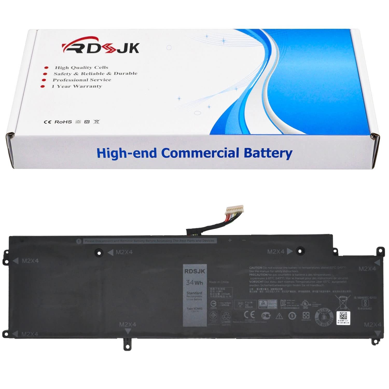 RDSJK XCNR3 Laptop Battery for Dell Latitude 13 7370 E7370 Ultrabook Series