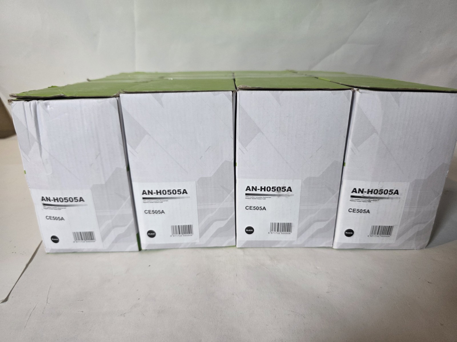 4 Pack CE505A Black Toner Cartridges for HP 05A - NEW - OPEN BOX