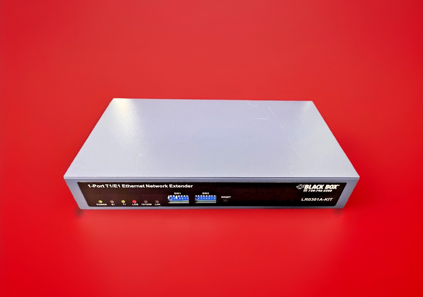 BLACK BOX, LR0301A-Kit  Managed T1/E1 Fast Ethernet Extender, Brackets included