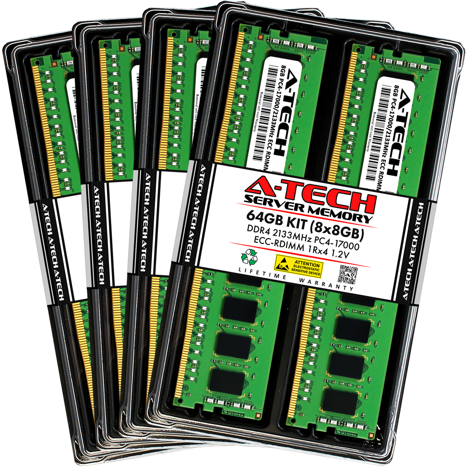 64GB 8x 8GB PC4-2133 RDIMM Lenovo ThinkServer RD350 RD450 TD350 Memory RAM