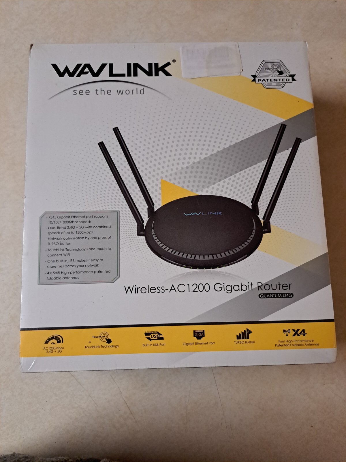 AC1200 Smart WiFi Router Dual Band Gigabit Wireless 1200Mbps Internet Router