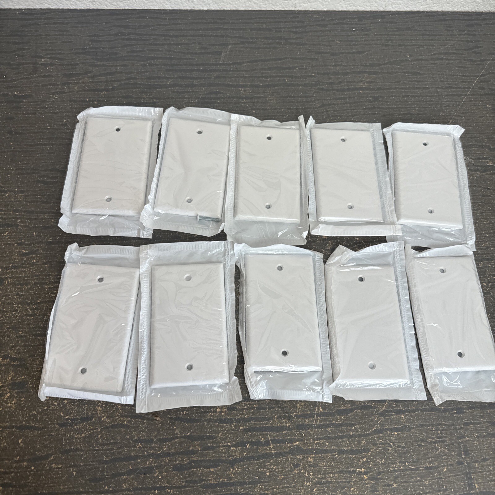 Leviton Lot of 10  1-Gang No Device Blank Wall Plate  White 001-88014