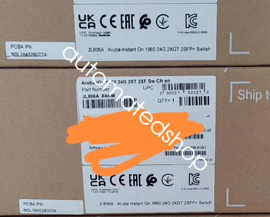 1PCS Aruba IOn 1960 24G 2XT 2XF SW CN en JL806A switch new via FedEx or DHL