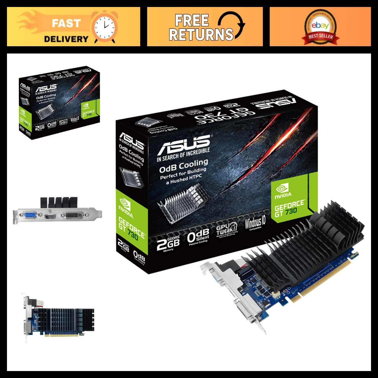 2GB GDDR5 Graphics Card for Gaming & Multimedia - High Performance GPU Upgrade